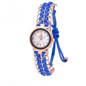 Invicta Gold and Blue Chain-Link Watch